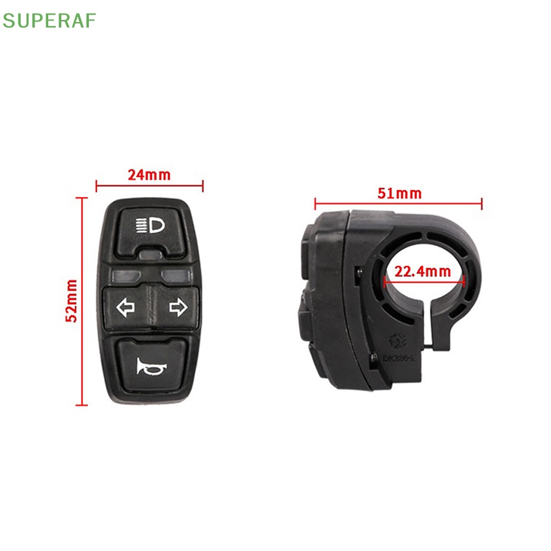 superaf-สวิตช์ไฟเลี้ยว-dk336-สําหรับรถจักรยานยนต์-สกูตเตอร์ไฟฟ้า