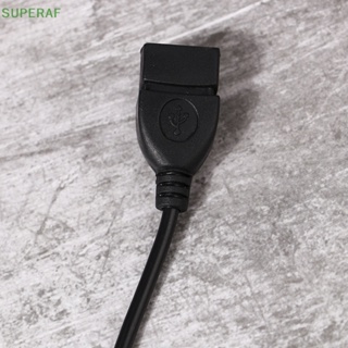 Superaf ขายดี สายเคเบิลแปลงเสียง AUX เป็น USB 3.5 มม. สีดํา สําหรับรถยนต์