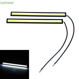 Superaf ขายดี โคมไฟตัดหมอก led 12v สว่างมาก กันน้ํา สีขาว สําหรับรถยนต์ 2 ชิ้น