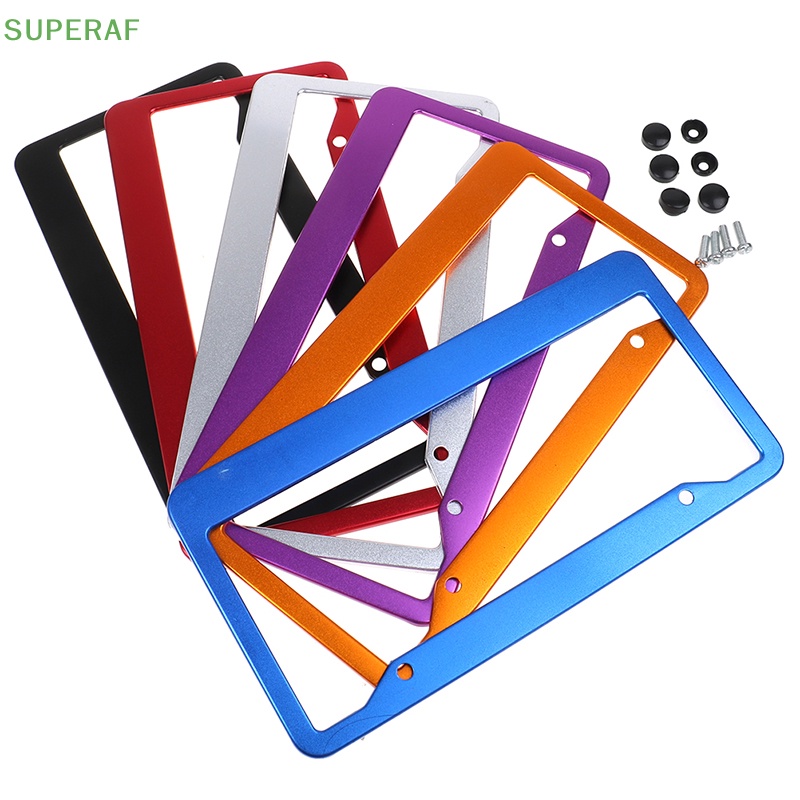 superaf-ขายดี-กรอบป้ายทะเบียนรถยนต์-อะลูมิเนียม-us-อุปกรณ์เสริม-สําหรับรถยนต์-1-ชิ้น