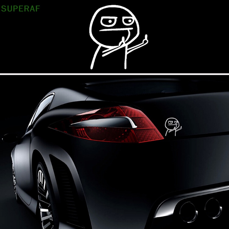 superaf-สติกเกอร์ไวนิล-สะท้อนแสง-ลายการ์ตูนตลก-สําหรับติดตกแต่งรถยนต์-รถมอเตอร์ไซค์