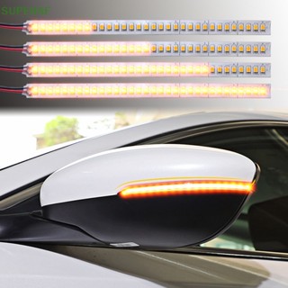 Superaf แถบไฟเลี้ยว LED ติดกระจกมองหลังรถยนต์ 1 ชิ้น