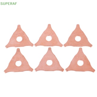 Superaf ขายดี แผ่นแหวนรอง ทรงสามเหลี่ยม สําหรับซ่อมแซมรถยนต์ 10 ชิ้น