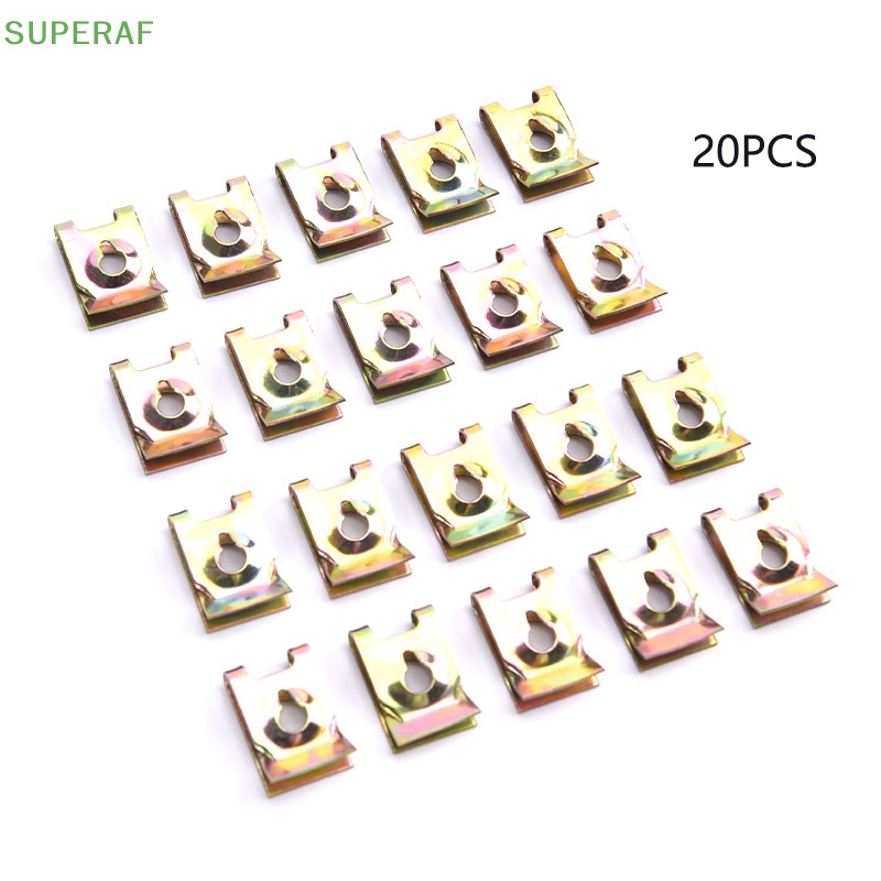 superaf-20-ชิ้น-ฐานสกรูรถยนต์-คลิป-u-type-คลิปยึดรถ-มอเตอร์-เครื่องยนต์รถยนต์-ขายดี