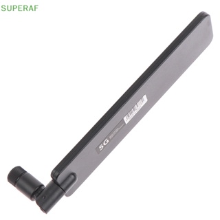 Superaf ขายดี เสาอากาศเราเตอร์ Wifi 5g 22dbi 600-6000MHz SMA ตัวผู้ สําหรับการ์ดเครือข่ายไร้สาย