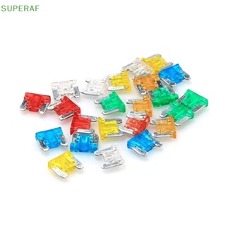 Superaf ฟิวส์ 5A 10A 15A 20A คละขนาด สําหรับรถยนต์ รถบรรทุก รถจักรยานยนต์ 24 ชิ้น