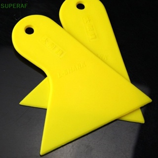 Superaf แผ่นขูดสติกเกอร์ฟิล์ม พลาสติก สีเหลือง สําหรับติดกระจกรถยนต์ ขายดี