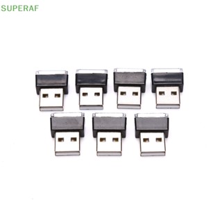 Superaf หลอดไฟนีออน LED USB ขนาดเล็ก สําหรับตกแต่งภายในรถยนต์