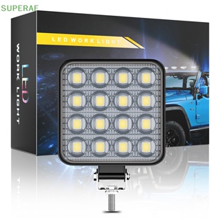 Superaf หลอดไฟ LED 48 W DC 12 24 โวลต์ 6000K สีขาว สําหรับรถยนต์ รถบรรทุก