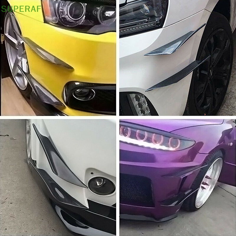 superaf-ขายดี-สปอยเลอร์กันชน-คาร์บอนไฟเบอร์-สําหรับรถยนต์-4-ชิ้น