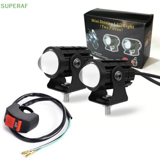 Superaf ไฟหน้า LED สูงต่ํา ขนาดเล็ก พร้อมสวิตช์ 3 ทาง สําหรับรถจักรยานยนต์