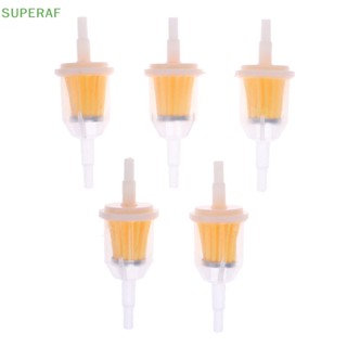 Superaf ไส้กรองน้ํามันเชื้อเพลิง 6 มม.-8 มม. 1/4 นิ้ว สําหรับเครื่องยนต์ รถจักรยานยนต์ 5 ชิ้น