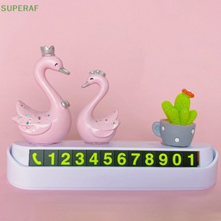 Superaf ขายดี รูปปั้นหงส์เรซิ่น สําหรับตกแต่งเค้ก 1 คู่