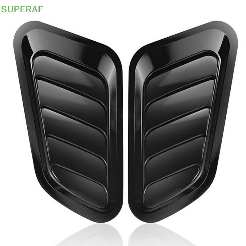 superaf-ขายดี-ฝาครอบช่องลมกระโปรงหน้ารถยนต์-สีดํามันวาว