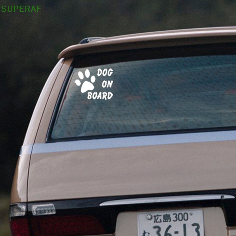 superaf-สติกเกอร์สะท้อนแสง-ลายสุนัขบนรถ-เตือนภัย-สําหรับติดตกแต่งรถยนต์