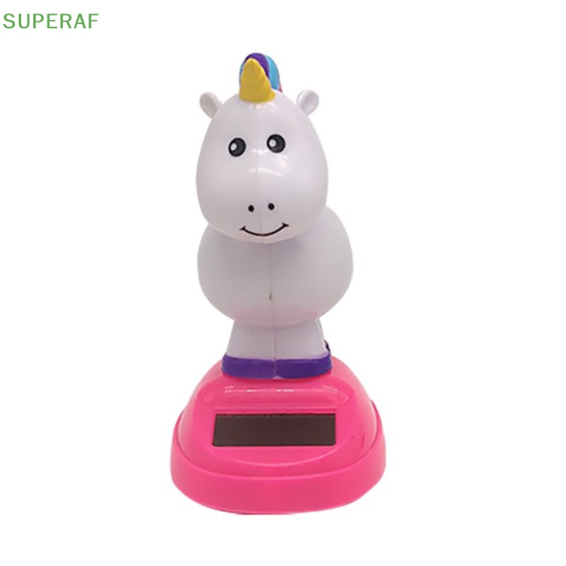 superaf-ตุ๊กตายูนิคอร์นเต้นรํา-พลังงานแสงอาทิตย์-อุปกรณ์เสริม-สําหรับตกแต่งรถยนต์-ขายดี