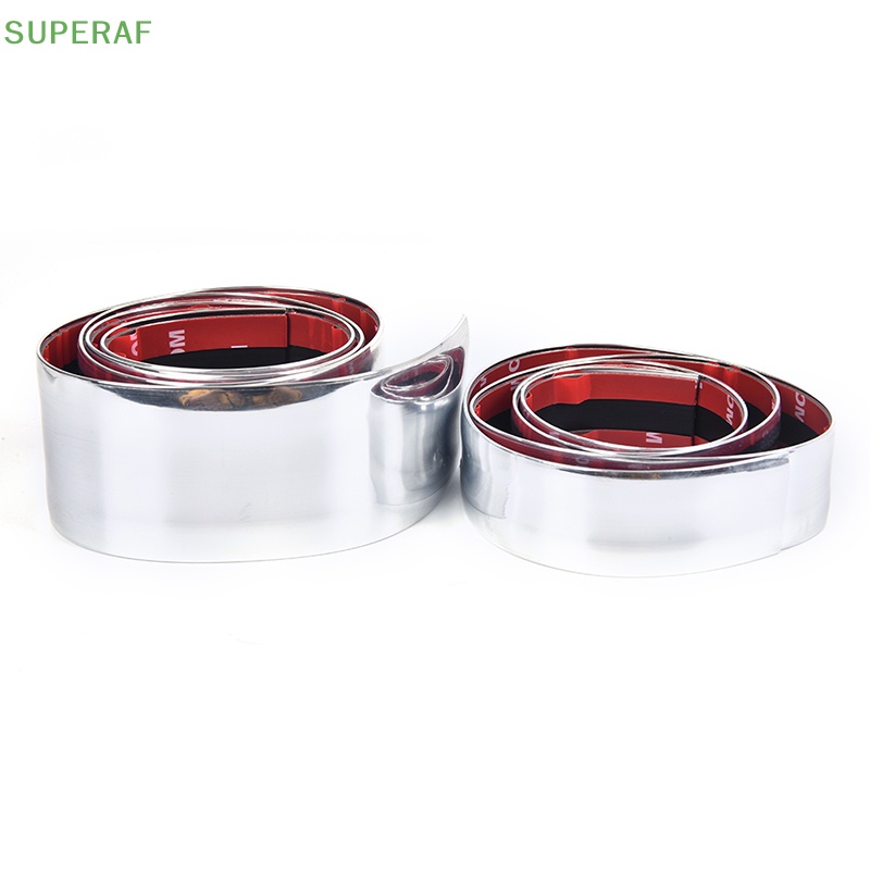 superaf-แถบโครเมี่ยม-สีเงิน-สําหรับตกแต่งกันชนประตูรถยนต์-1-ชิ้น