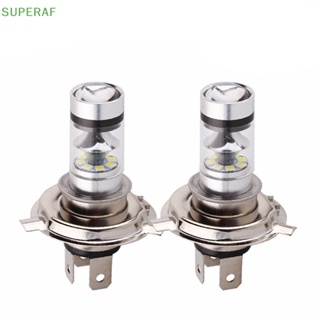 Superaf H4 100W 20LED หลอดไฟ Hi/Lo Beam HID 6000K สีขาว ไฟหน้ารถจักรยานยนต์ พลังงานสูง ขายดี