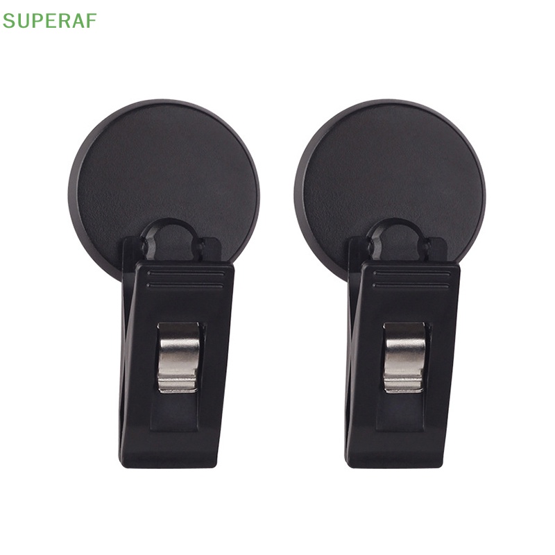 superaf-ขายดี-คลิปพลาสติกดูดติดหน้าต่างรถยนต์-สีดํา-ถอดออกได้-สําหรับม่านบังแดด-ตั๋ว-1-คู่