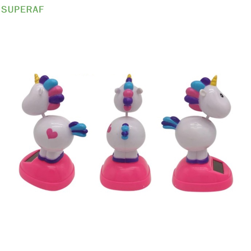 superaf-ตุ๊กตายูนิคอร์นเต้นรํา-พลังงานแสงอาทิตย์-อุปกรณ์เสริม-สําหรับตกแต่งรถยนต์-ขายดี