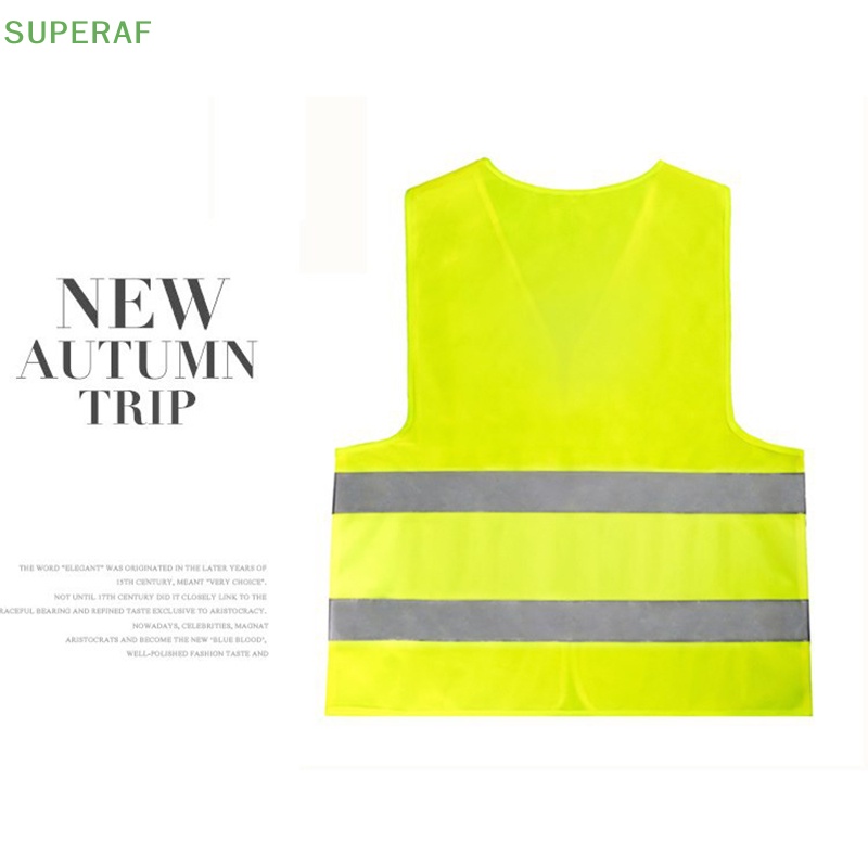 superaf-เสื้อกั๊กนิรภัยนีออน-ลายทางสะท้อนแสง-สีส้ม-และสีเหลือง