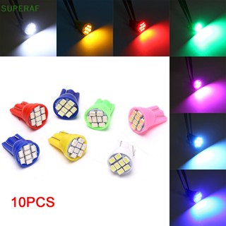 Superaf หลอดไฟ T10 LED W5W สําหรับจอดรถยนต์ 10 ชิ้น