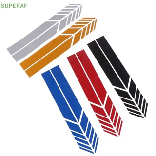 Superaf ขายดี สติกเกอร์ติดกระจกมองหลังรถยนต์ ลายทาง 2 ชิ้น