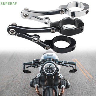 Superaf แคลมป์ยึดไฟหน้ารถมอเตอร์ไซค์ CNC ขนาด 39 มม.-41 มม. สําหรับ Harley Cafe Racer Chopper Bobber