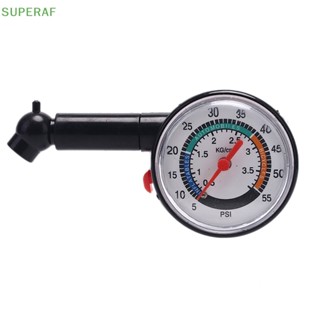 Superaf เครื่องวัดความดันลมยางรถยนต์ รถจักรยานยนต์ 0-50 psi