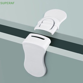 Superaf ตัวล็อกลิ้นชัก พลาสติก สีขาว ป้องกันการบีบ สําหรับเด็ก ขายดี