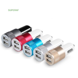 Superaf DC 3.1A แบบพกพา มินิ 2 พอร์ต USB สากล ชาร์จเร็ว รถ สําหรับโทรศัพท์ แล็ปท็อป ขายดี