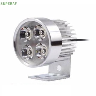 Superaf ไฟตัดหมอก Led 4 ดวง DRL กันน้ํา 12-85V สําหรับรถจักรยานยนต์