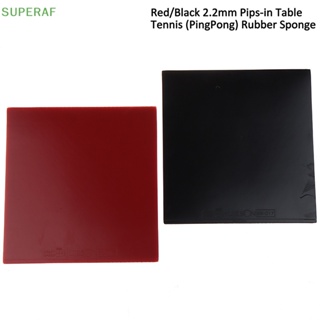 Superaf ไม้ปิงปอง ยางฟองน้ํา สีแดง ดํา 2.2 มม. สําหรับฝึกตีปิงปอง 1 ชิ้น