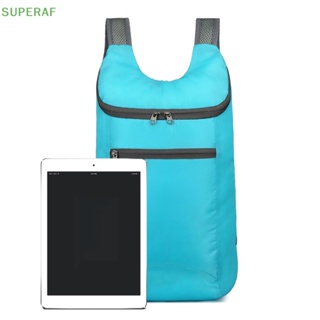 Superaf กระเป๋าเป้สะพายหลัง น้ําหนักเบา พับได้ 20 ลิตร สําหรับตั้งแคมป์ เดินป่า ท่องเที่ยว กีฬา ขายดี
