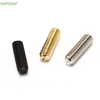 Superaf ขายดี สกรูหกเหลี่ยม สําหรับสะพานสายกีตาร์ไฟฟ้า เบส 12 ชิ้น