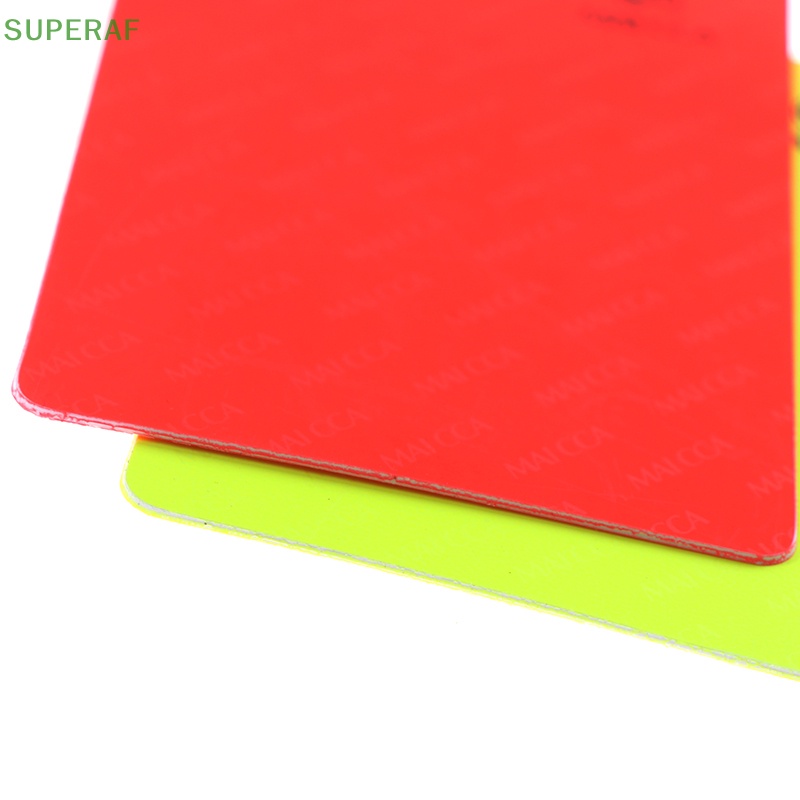 superaf-เครื่องมือตัดสินฟุตบอล-สีแดง-สีเหลือง-พร้อมซองหนัง-และปากกา