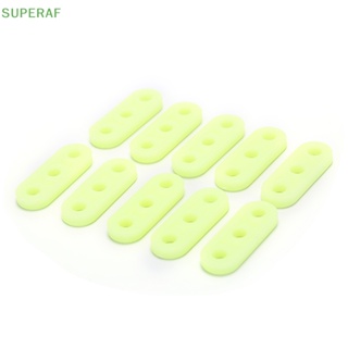 Superaf ขายดี หัวเข็มขัดประแจเรืองแสง สีเขียว สําหรับเต็นท์ กลางแจ้ง 10 ชิ้น