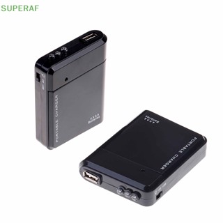 Superaf อุปกรณ์ชาร์จโทรศัพท์มือถือฉุกเฉิน Usb 4 Aa แบบพกพา 1 ชิ้น