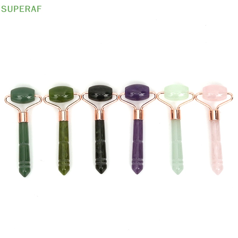 superaf-ลูกกลิ้งหยกกัวซา-แบบหัวเดียว-สําหรับนวดหน้า-ยกกระชับผิว-ขายดี