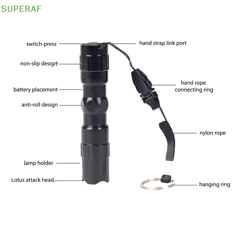 superaf-ไฟฉาย-led-ขนาดเล็ก-กันน้ํา-ซูมได้-สําหรับตั้งแคมป์กลางแจ้ง-ขายดี