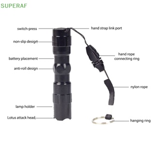 Superaf ไฟฉาย Led ขนาดเล็ก กันน้ํา ซูมได้ สําหรับตั้งแคมป์กลางแจ้ง ขายดี