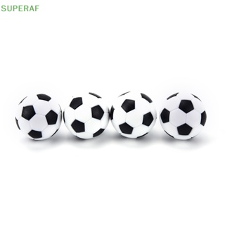 Superaf ขายดี ลูกฟุตบอลพลาสติก สีดํา และสีขาว 32 มม. 4 ชิ้น