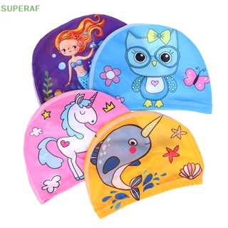 Superaf หมวกว่ายน้ํา ลายการ์ตูน สําหรับเด็กผู้ชาย และเด็กผู้หญิง 2-5 ปี ขายดี