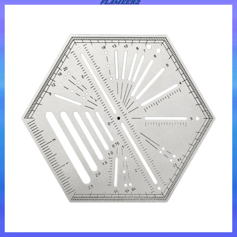 flameer2-ไม้บรรทัดหกเหลี่ยม-ทรงหกเหลี่ยม-แบบพกพา-อเนกประสงค์-สําหรับเย็บผ้า-diy