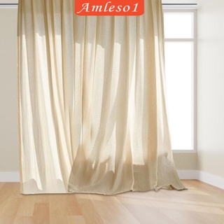 [Amleso1] ผ้าม่านประตู หน้าต่าง น้ําหนักเบา สไตล์ยุโรป สําหรับห้องรับประทานอาหาร สํานักงาน ห้องนั่งเล่น