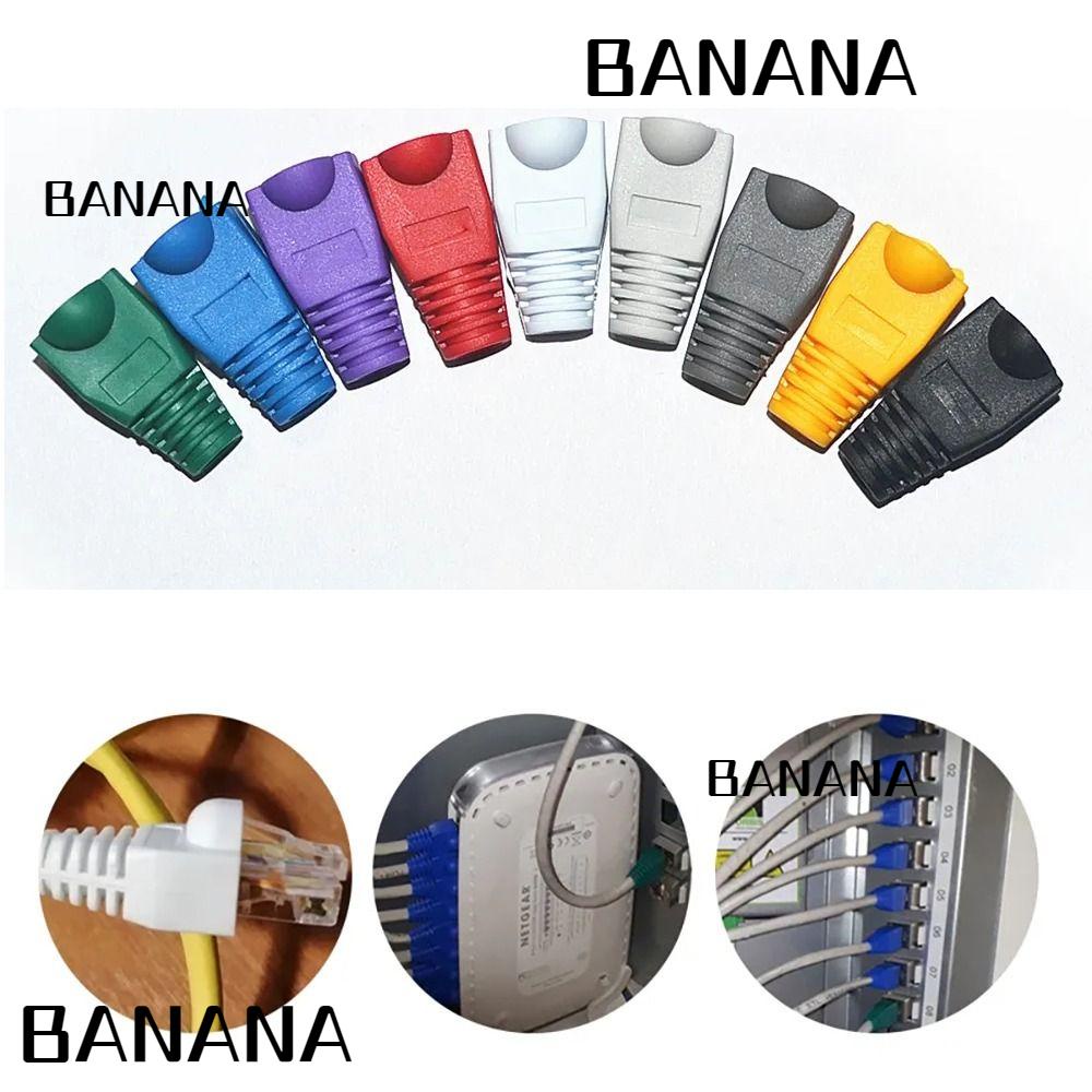 banana1-ฝาครอบสายเคเบิลอีเธอร์เน็ต-rj-45-cat6-cat5e-หลากสี-ทนทาน-5-cat6-cat5e-6