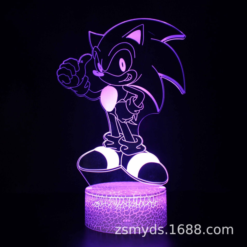 ขายดี-โคมไฟกลางคืน-led-รูปการ์ตูนอนิเมะ-sonic-the-hedgehog-7-สี-สําหรับตกแต่งห้องนอนเด็ก