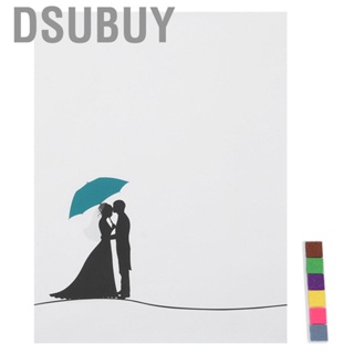 Dsubuy Guest Signature Painting Wedding DIY Innovative Fingerprint for Ceremony Birthday Party