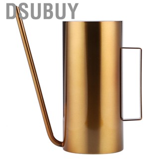 Dsubuy Garden Irrigation Watering Pot Stainless Steel Wear‑resistant 1.5L Long Spout