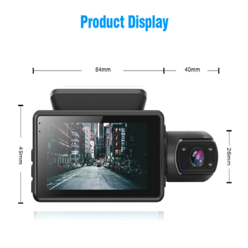 fhd-ใหม่-กล้องบันทึกวิดีโอ-dvr-1080p-เลนส์คู่-3-0-นิ้ว-dvr-สีดํา-nb91